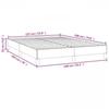 Bed Frame without Mattress Dark Grey 137 x 190 cm Full Velvet