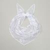 Solid Color Foulard Bandana Embroidery Hair Scarf Headband New Lace Scarf  Women