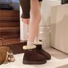 Retro temperament cartoon short boots plush warm thick-soled women's snow boots autumn and winter fashion outer wear home cotton shoes