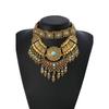 Retro Ethnic Water Drop Tassel Necklace and Sweater Clavicle Chain Accessories