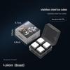 Stainless Steel Ice Cube Gift Set for Whiskey, Wine, and Beer