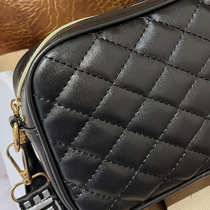Women Bag Spring And Autumn New Lingge Shoulder Bag Korean Crossbody Bag Fashion Simple Letter Broadband Mobile Phone Bag