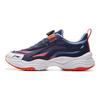 Li Ning Kids Sports Lifestyle Series Comfortable Shock Absorption Rebound Low-Top Casual Shoes Kids Sneaker Deep-Blue Orange YKCV202-9