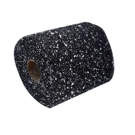 Glitter Tulle Fabric Roll 6 Inch 15 Yards Sparkling Spool Ribbon Sequin Netting for DIY Tutu Skirt Table Runner Wedding Stage Backdrop Gift Wrapping