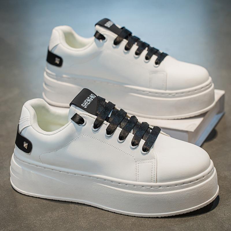 

Весенняя мужская обувь, новые дышащие белые туфли, мужская модная универсальная обувь на толстой подошве, увеличивающая рост, спортивная обувь, повседневная обувь для серфинга, модная обувь 39