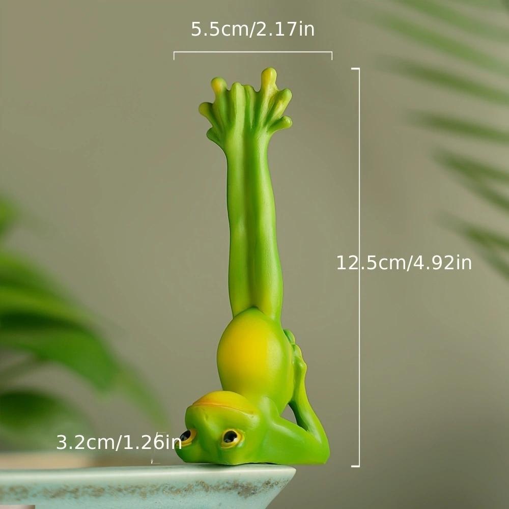Лягушка-йог Украшения для дома Завораживающая лягушка Настольная креативная Забавная одинокая лягушка Индивидуальный подарок на день рождения для друзей