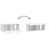 Wall Mounted TV Cabinet 78.5 x 31 x 30 cm High Gloss White