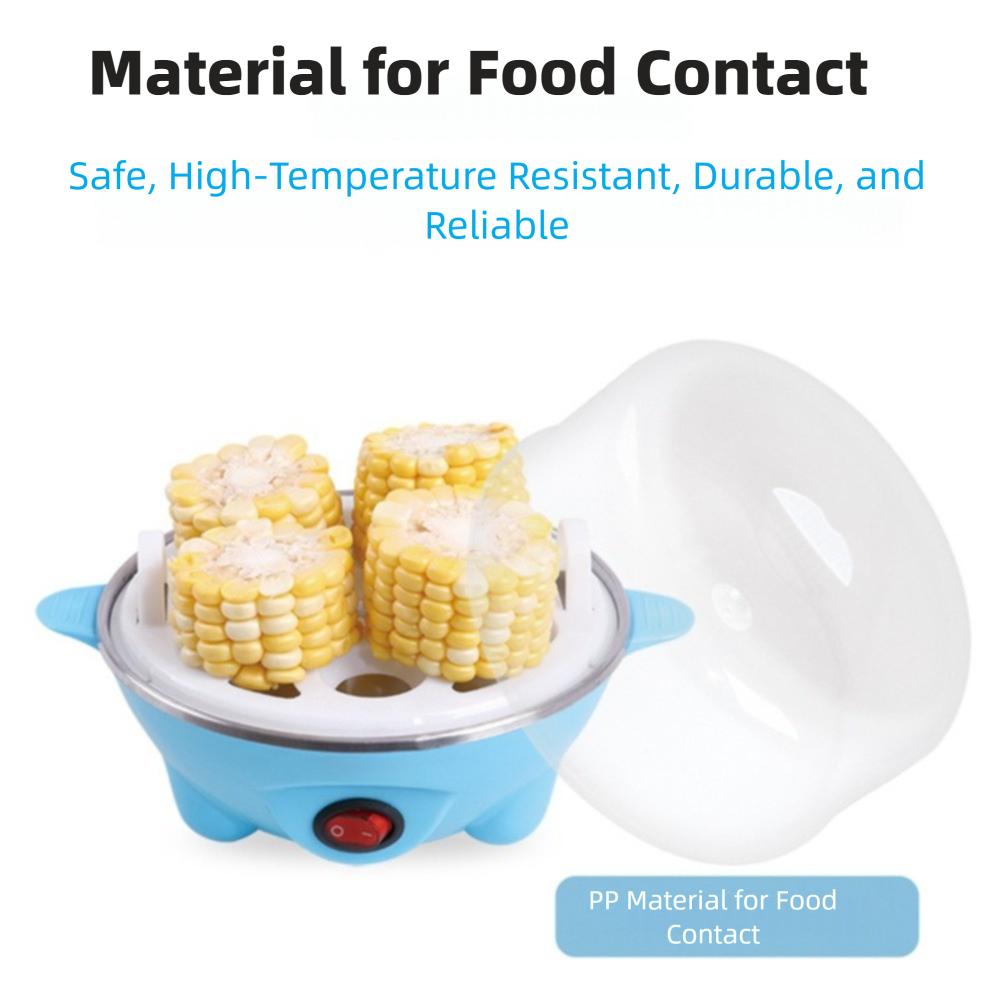 Plug-In Electric Egg Steamer Time-Saving Breakfast Artifact Mini Multi-Functional Steamer  Gift