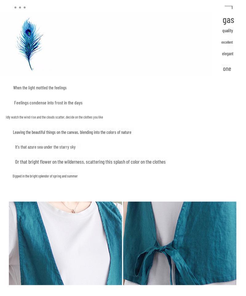 Linen Vest: Women's Retro Cotton Waistcoat with Loose Design, 2026 Style