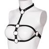 Body Harness Open Bra Sexy Lingerie Women Breast Lift Up Sex Toy PU Leather Fetish Collar Leash Restraint Eye Blinder Set
