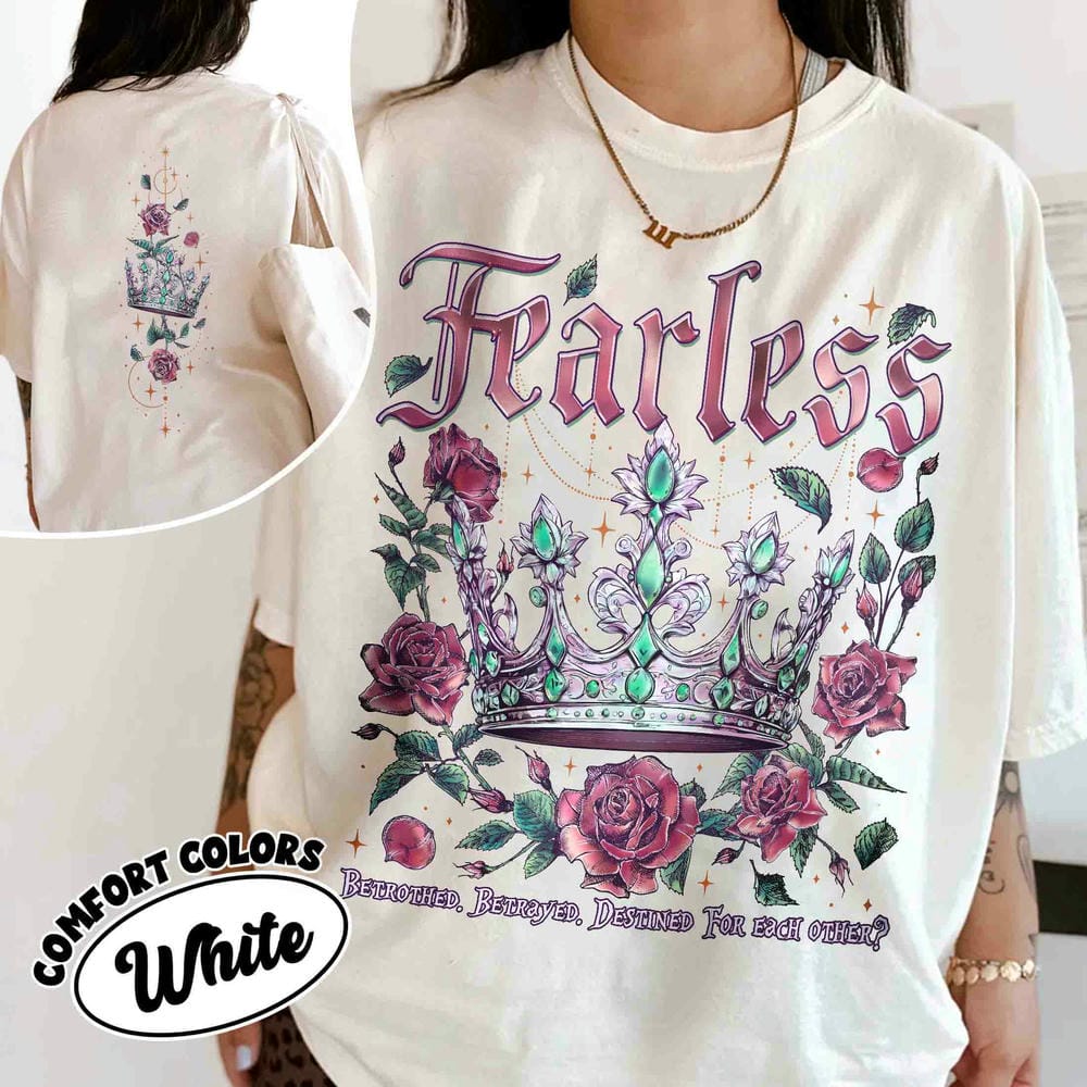 Dámské Ležérní Bezmocné Knihomolské Pohodlné Unisex Tričko Knižní Dárek Pro Fanouška Fantasy Bez Strahu Lauren Knižní Tričko Vtipný Outfit Streetwear