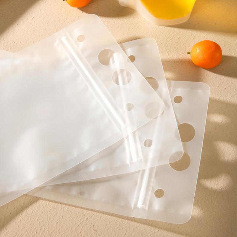 Handheld Beverage Packaging Self-Supporting Bag Disposable Frosted Liquid Juice Self Sealing And Cold Beverage Bag