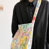 Han Style Ins Fresh Flower Bag Thin Cotton Shoulder Cross-body Large Capacity Women's Canvas