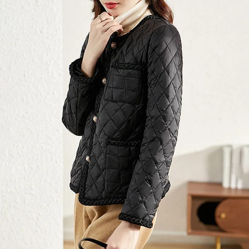 High Quality Women Cotton Jacket 2023 Autumn Winter Lightweight Short Women Parkas Female Cotton Padded Warm Outcoat