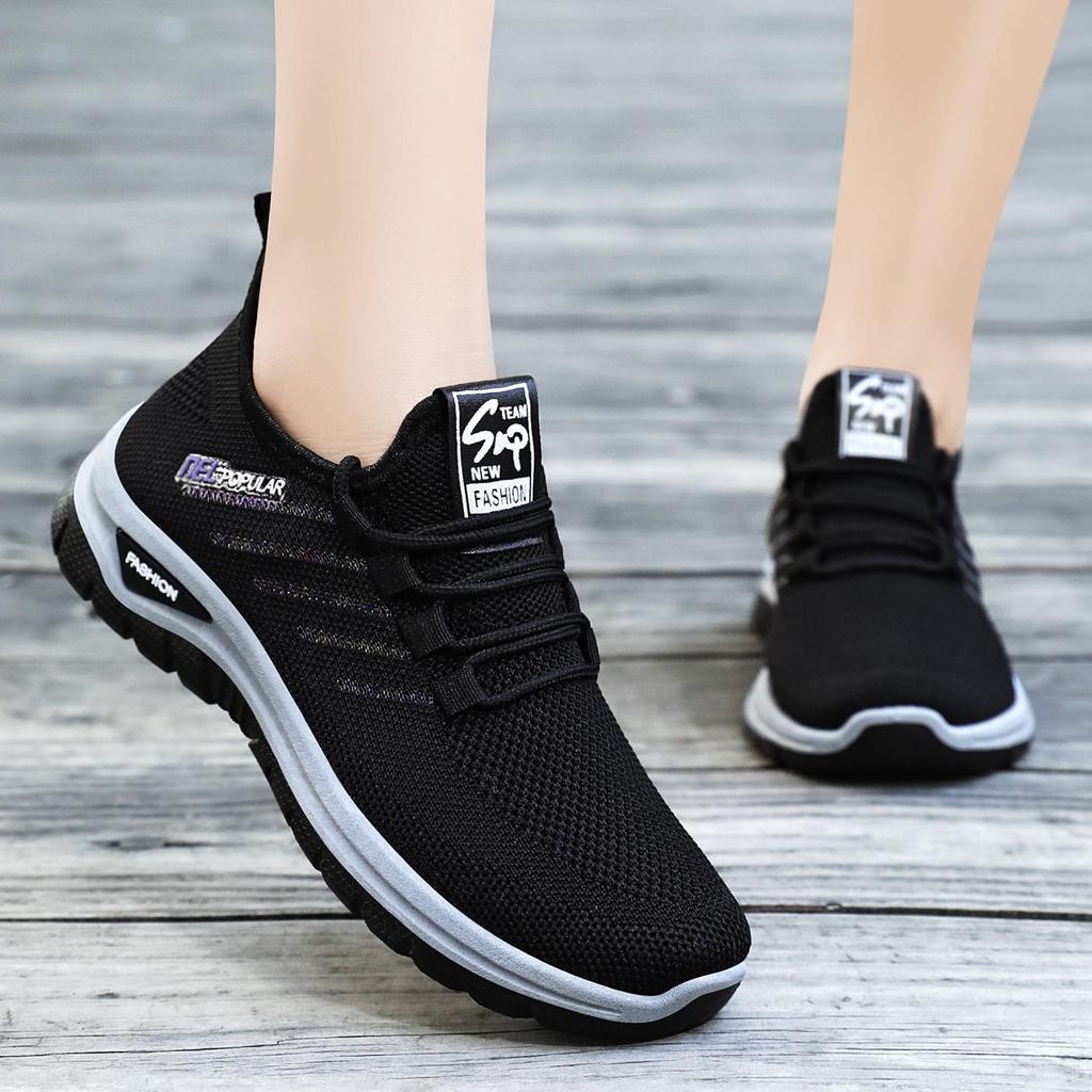 Women's Breathable Slip-On Mesh Casual Shoes for Middle-Aged and Elderly