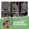 IRIHISKY Smartphone Pouch, Japanese Style, Floral Print, Cherry Blossom Design, Mini Shoulder Bag, Smartphone Bag, Crossbody Bag, Women's Gadget