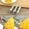 1/3pcs Stainless Steel Fruit Pineapple Eye Remover Convenient Clip Strawberry Cutter Seed Remover Creative Fruit Slicing Clip