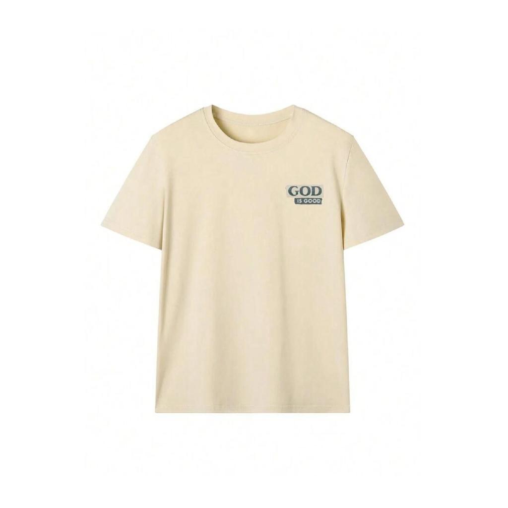 Tricou supradimensionat cu imprimeu Fume Good Luck