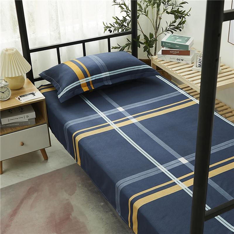 Bed Top Sheet for Single,Modern Soft Polyester Flat Sheet,Home Bed Linens,Kids Adult Student Dormitory Bedspread