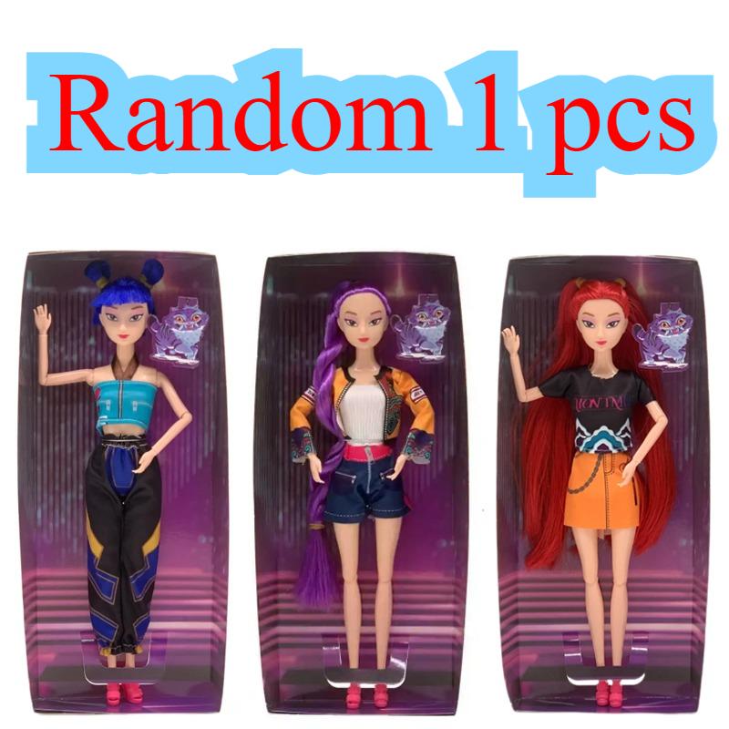 K-POP  Kpop Demon Hunters Action Figure New K-POP Demon Slayer Vinyl Doll Lumimila Zoey Desktop Ornament Toy For Kid Gifts