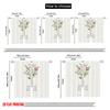 2 Stück 2D Flachdruck Vorhänge Floral Botanisch Psalm Stoff Ohne Strom Festliche Wanddeko Perfekt für Wandkunst Party