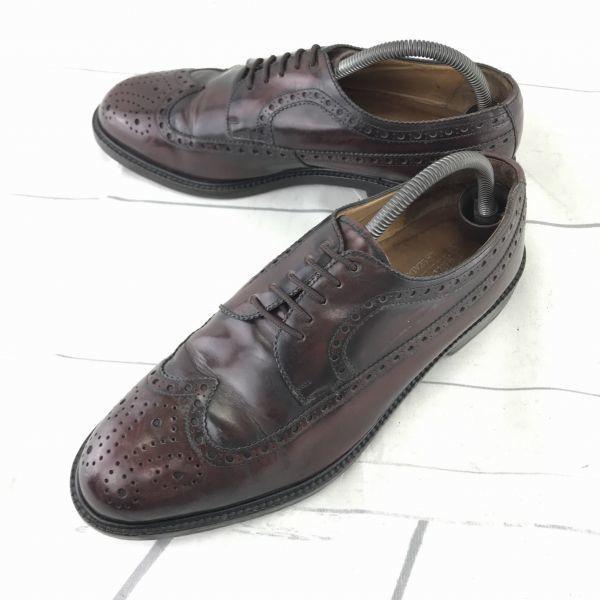 

Vintage Calzado De Lujo Handmade Leather Wing Tip Burgundy 42 26.5(USED)