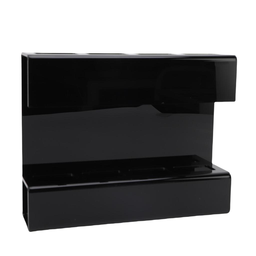 Wall Mount Straw Holder with Adhesive Bottom Drainage Acrylic Cabinet Door Reusable Straw Storage   for Kitchen Tabletop