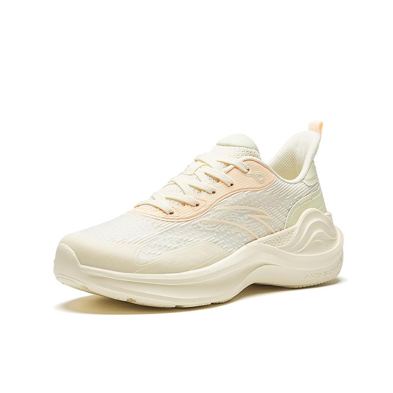 Anta Ling Yun 3 Wear-Resistant Slip-Resistant Low-Top Running Shoes Women's Yellow Beige Sneakers 922355556-1