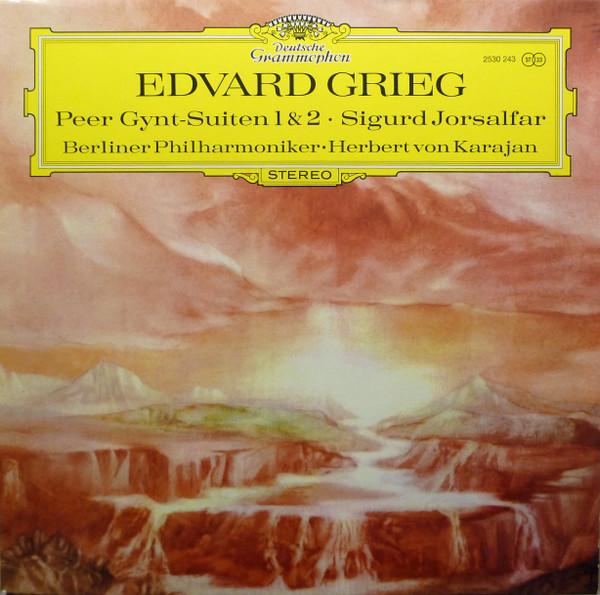 LP Record EDVARD GRIEG, BERLINER PHILHARMONIK - Peer Gynt-suiten 1 & 2 / Sigurd Jor 2530243 Deutsche Grammo 1973 Germany Classical Used