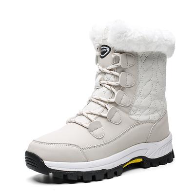 Stivali da neve da donna Stivali invernali caldi antiscivolo impermeabili Scarpe con plateau in pelliccia spessa