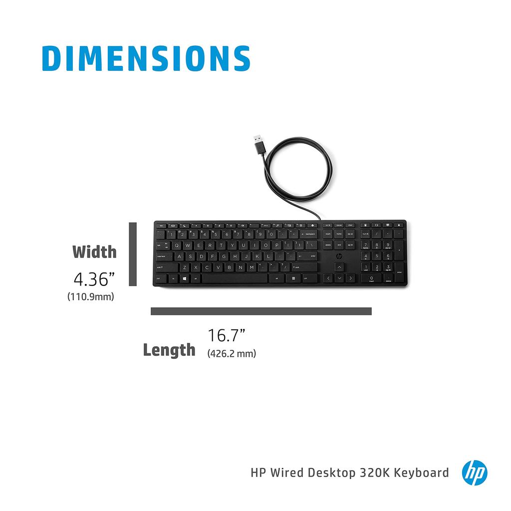 HP Wired Desktop 320K Keyboard