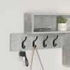 Wall mounted nightstand concrete grey 100 x 12 x 43.5 cm