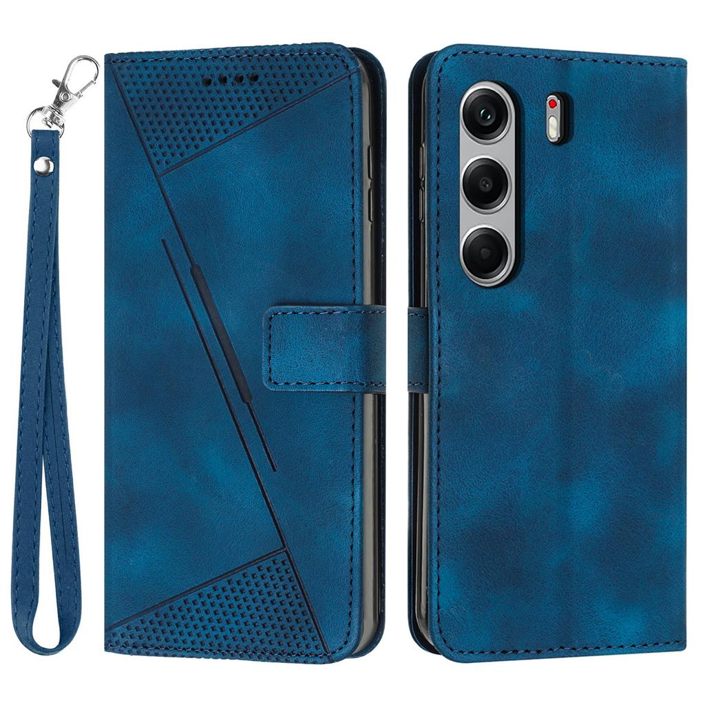 Leather Case for TECNO Camon 40 Pro 4G Imprinted Triangle Phone Cover