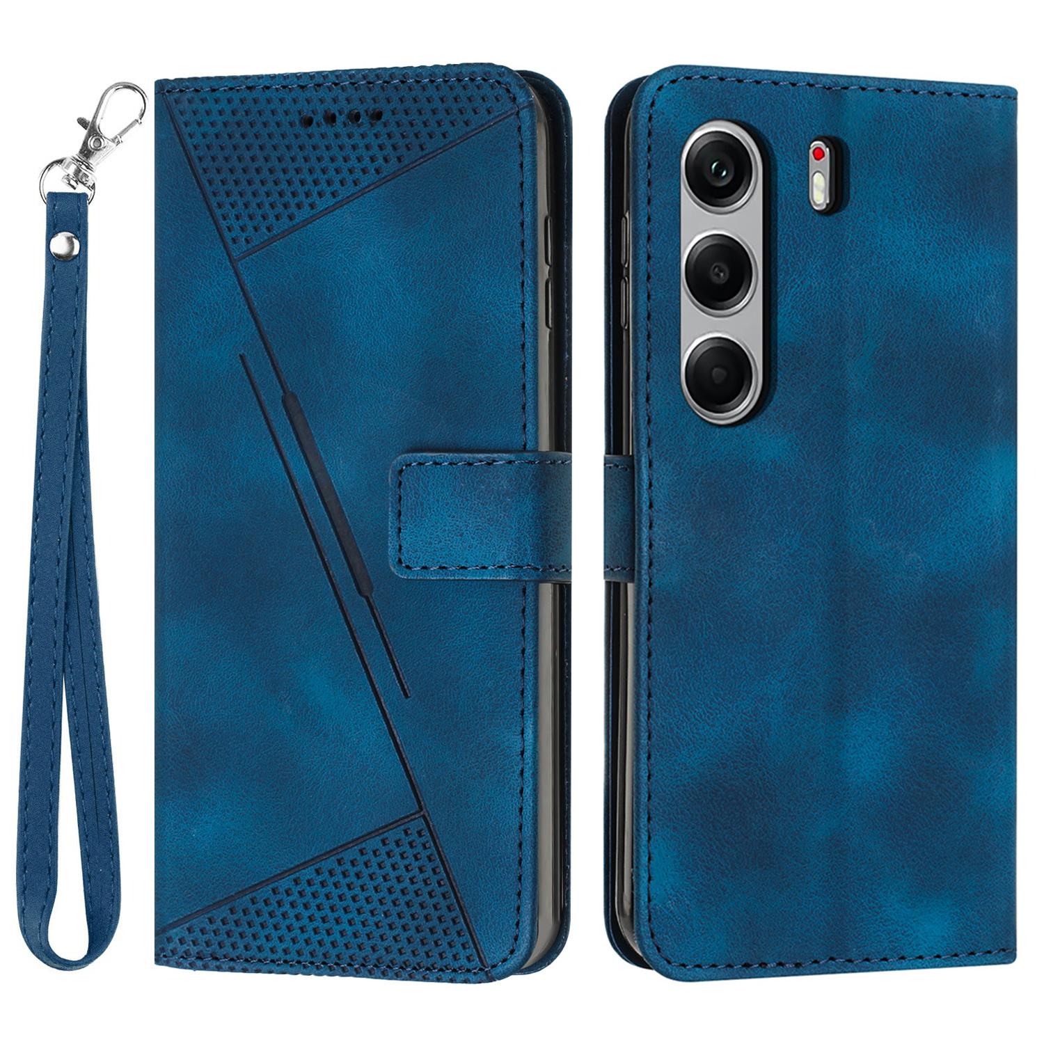 

Leather Case for TECNO Camon 40 Pro 4G Imprinted Triangle Phone Cover D