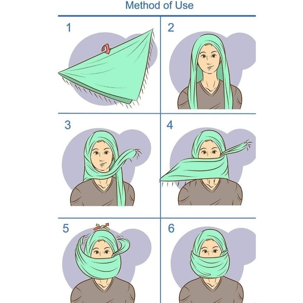 Breathable Tassel Jacquard Square Scarf Durable Neck Gaiter Ideal Gift Neck Wrap Shawl Outdoor