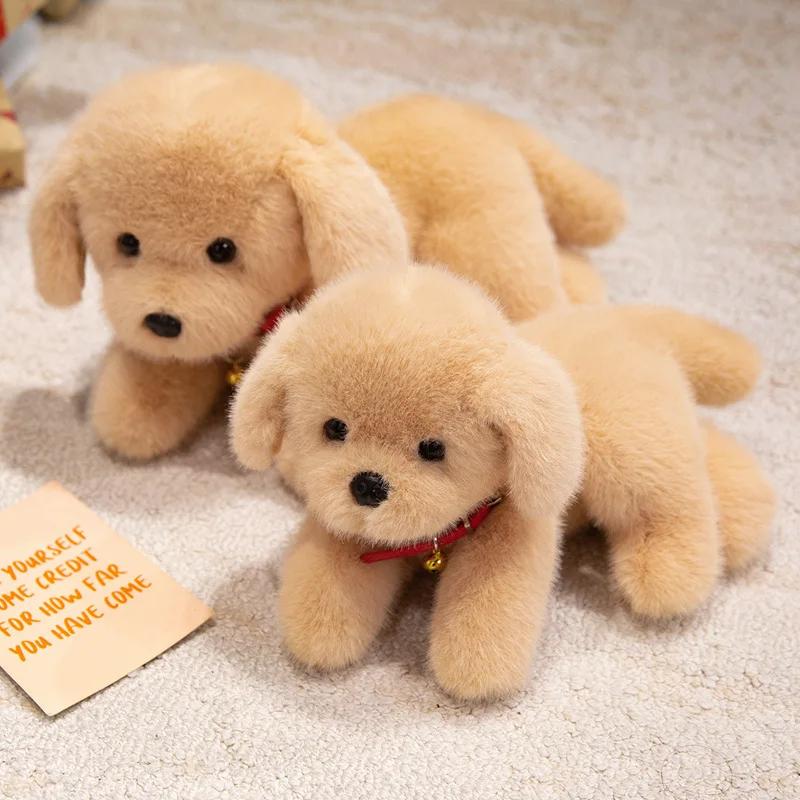 Favorite Toy Unisex Kids Black 2025 New Lifelike Labrador Retriever Plush Toys Cozy Fluffy Cuddly Lying Prone Puppy Doll Warm Kids Appease Doll Birthday Gift