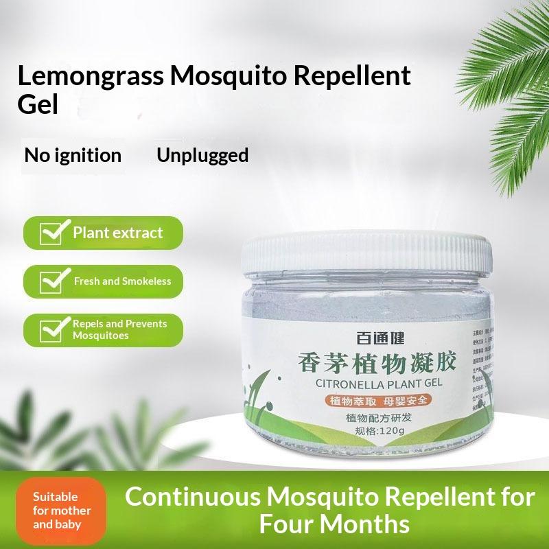Citronella Mosquito Repellent Gel Plant Based Non Toxic Safe For Pregnant Women And Baby Indoor Home Bedroom Living Room Use