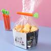 5pcs Bag Clips Portable Food Snack Bag Sealing Clamp Carrot Shape Food Fresh Keep Organizer Sealing Clips Kitchen Storage Tools