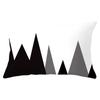 30*50cm Geometric Black and Yellow Pattern Printing Decorative Sofa Living Room Home Furnishing Polyester Rectangular Pillowcase
