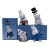 4Pcs Moomin Cartoon Dolls Decoration  Anime Action Figure Q Figural Car Desktop Decoration Model Children Christma Birthday Gift