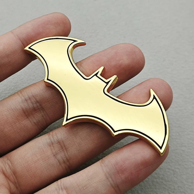 3D Metal Car Sticker Spider Bat Logo Chrome Badge Auto Emblem Decal Car Styling Decoration Auto Exterior Universal Accessories