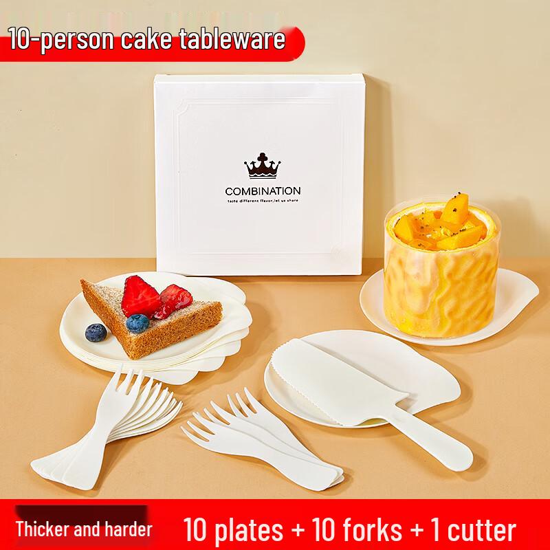 SHUANG YU Disposable Birthday Cake Cutlery Set