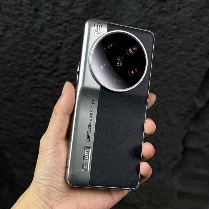 Premium Colorblock Electroplated Leather Case for Xiaomi 13 Ultra/14 Pro/15 Pro - Drop-Proof Protection