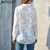 BITCED Plus Size Women's Loose-Fit Casual Chiffon Blouse
