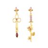 Genshin Impact Earring Ear Studs Barbatos Venti Wind Element Irregular Metal Pendant Earrings For Women Cosplay Party Jewelry