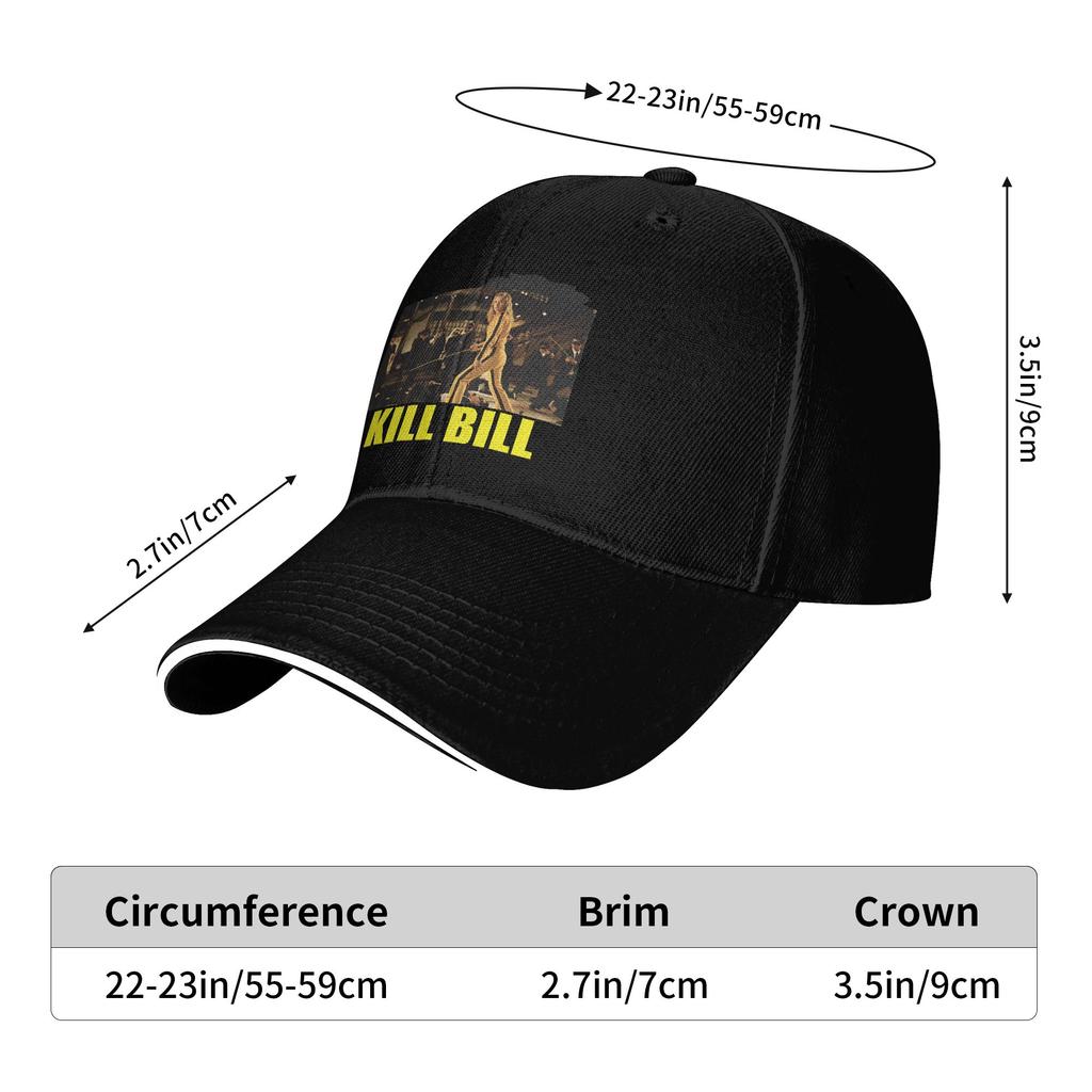 Kill Bill The Whole Bloody Drop Casual Baseball Cap Summer Trucker Hat Running Hippie Hip Hop Hats Female Male Baseball Caps