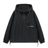 High-end Jacket Men's Spring and Autumn Retro Semi-zipper Loose American Functional Jacket Trendy Brand Hooded Tooling Jacket