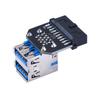 for Computer 19 20 Pin Female USB 3.0 A Female Motherboard  Converter Motherboard Adapter Adapter Converter Motherboard Adapter