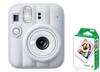 Instax Mini 13 Instant Camera Clay White INSMINI13WHITE 10 Sheets of Replacement Film [Set Product] +