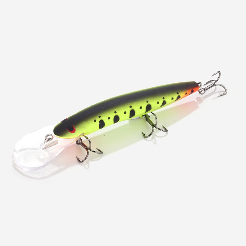 In-Stock Double-Tongued Minnow Hard Lure: Long-Casting, Sinking, Artificial Bait for Bass and Asp Fishing
